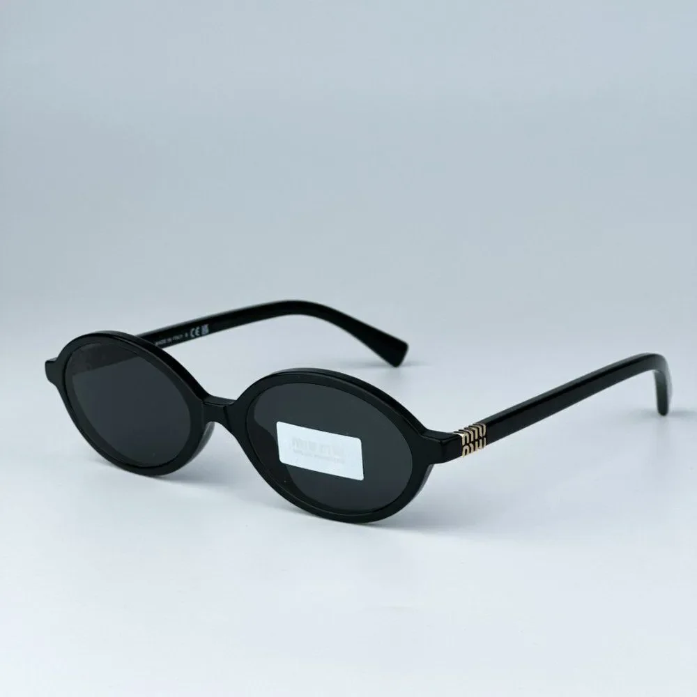 NEW Miu Miu MU04ZS 1AB5S0 Black Dark Grey Unisex Sunglasses MU 04ZS